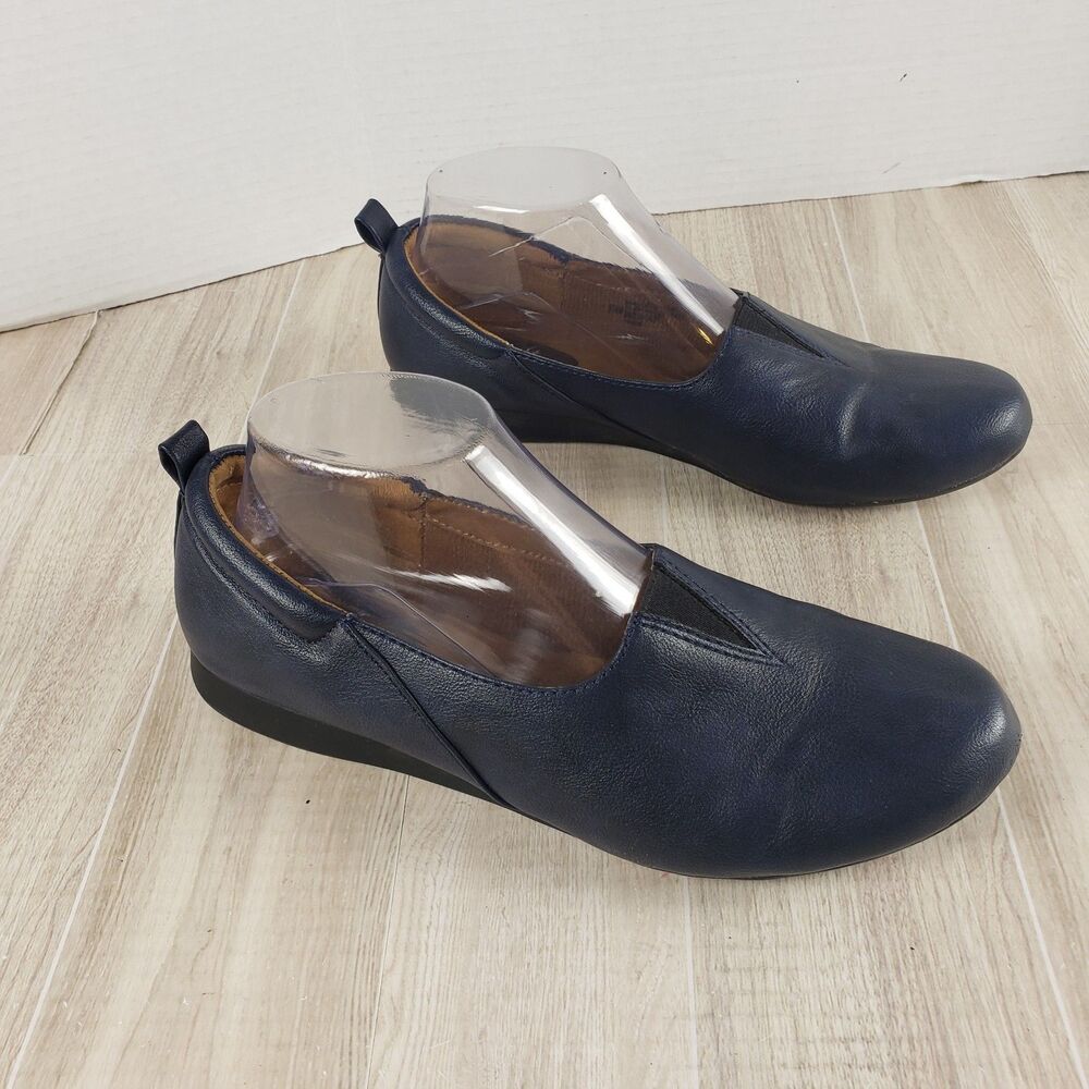 Euro Soft by SOFFT Womens Casual Slip On Shoes Blue Size 8.5